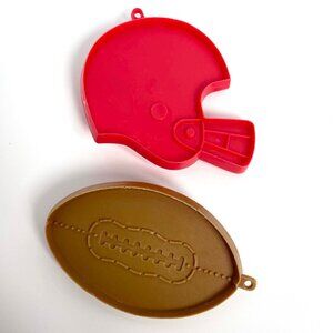 Hallmarke Cookie Cutters Football and Helmet Vintage Football Season Snacks